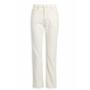 FRAME Le slouch high-rise straight-leg jeans in ivory